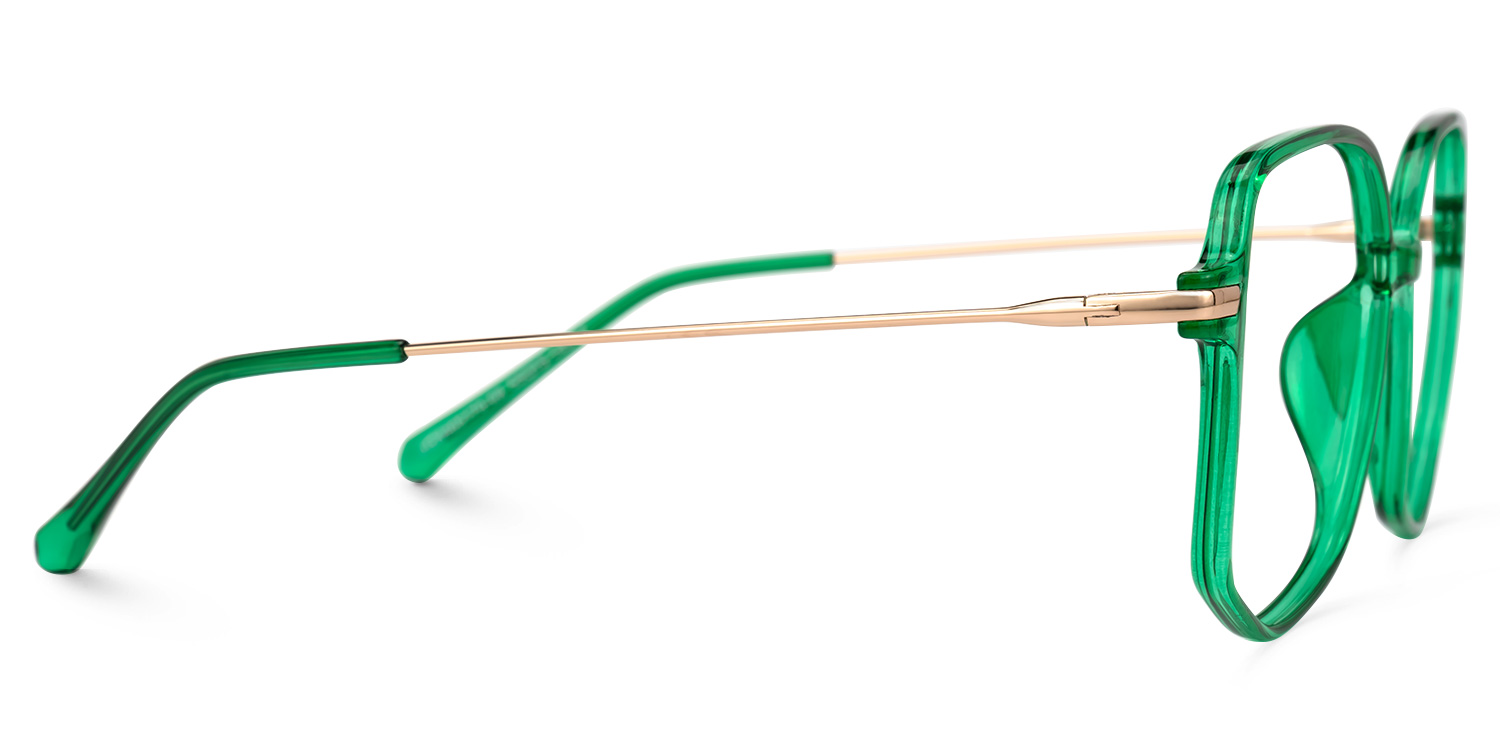 Payton Geometric Dark-Green Glasses2
