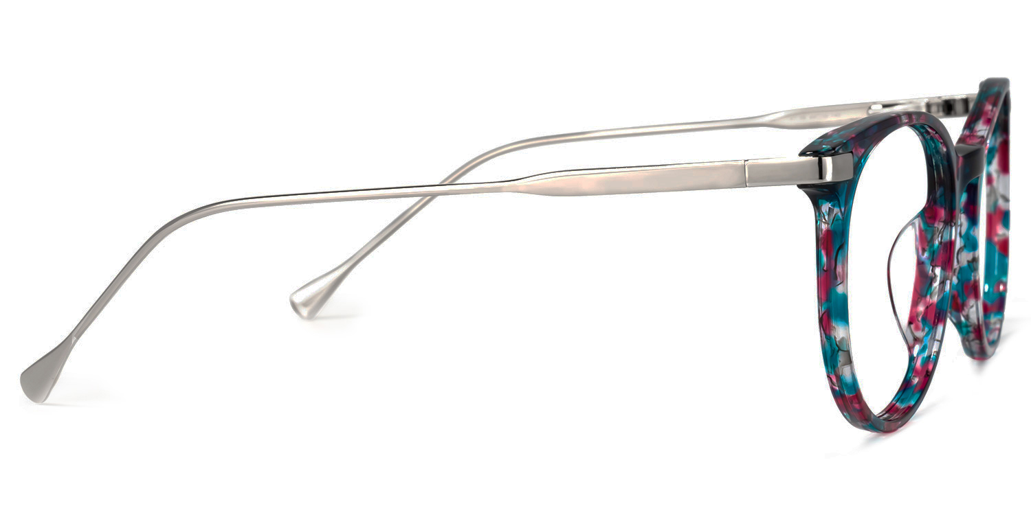 Lenid Round Floral Glasses | Zeelool Glasses2