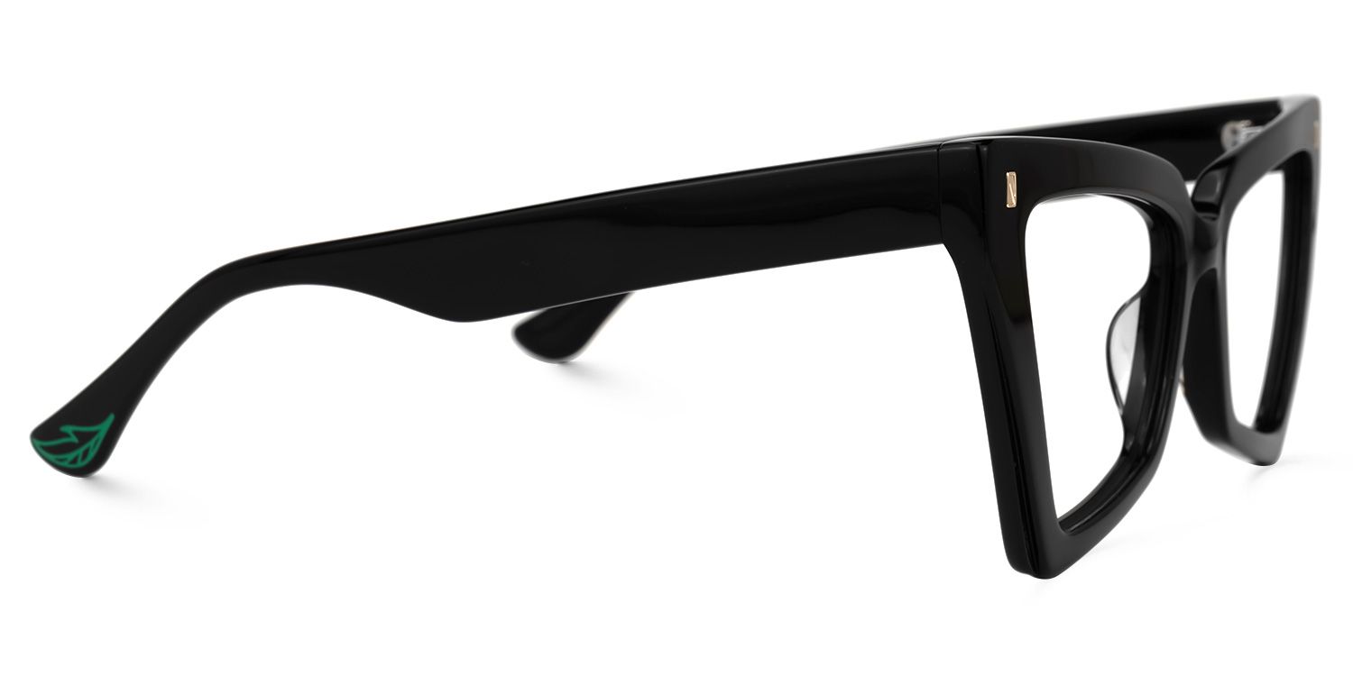 Berbey Geometric Black Glasses | ZEELOOL UK2