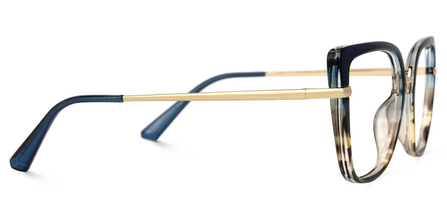 Salinas Cateye Blue Glasses | ZEELOOL UK2