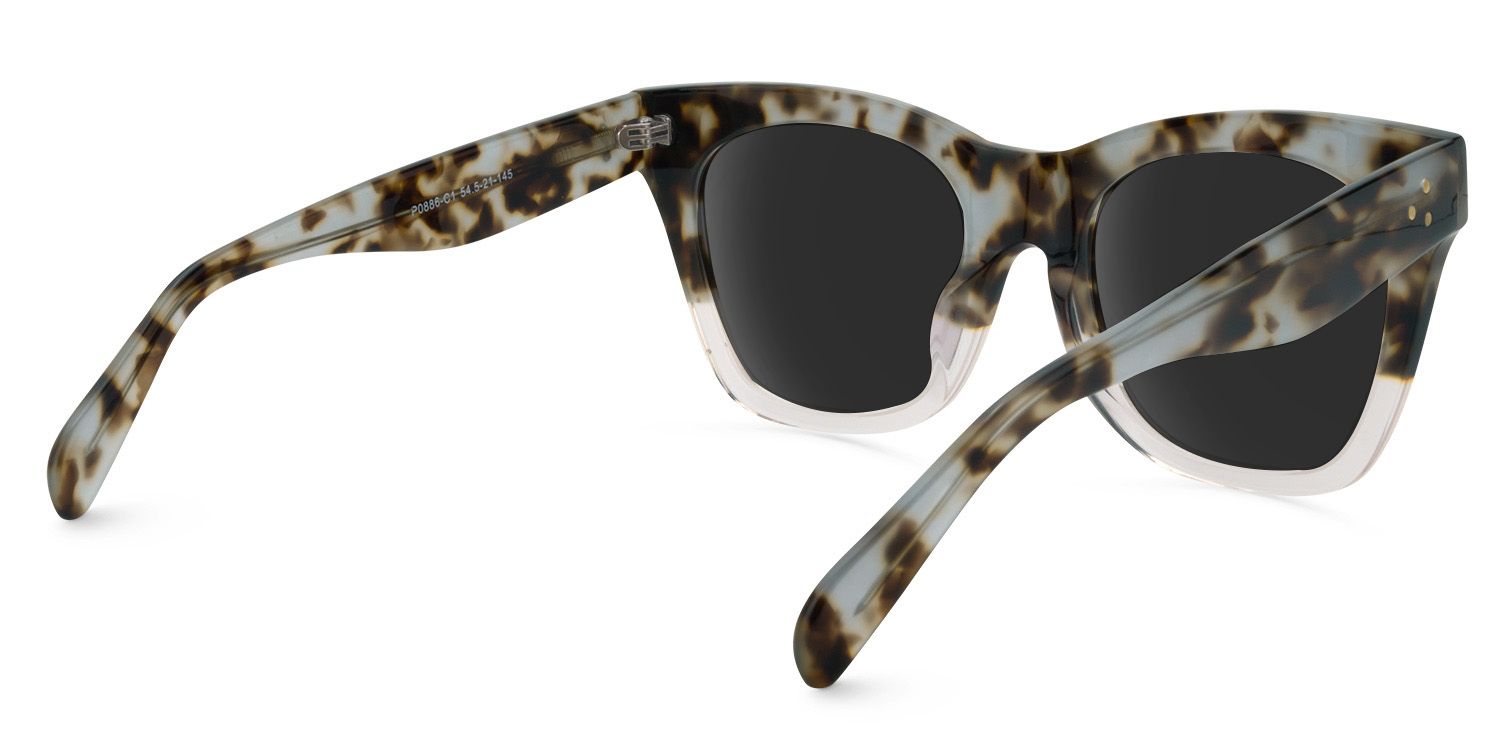 Tandy Rectangle Light-Tortoise Sunglasses | ZEELOOL UK4