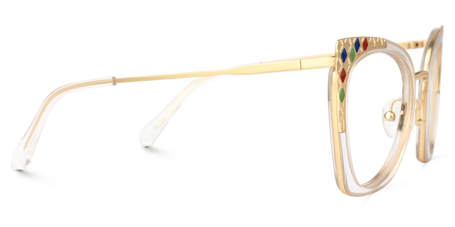 Abreu Cateye Clear Glasses | ZEELOOL UK2