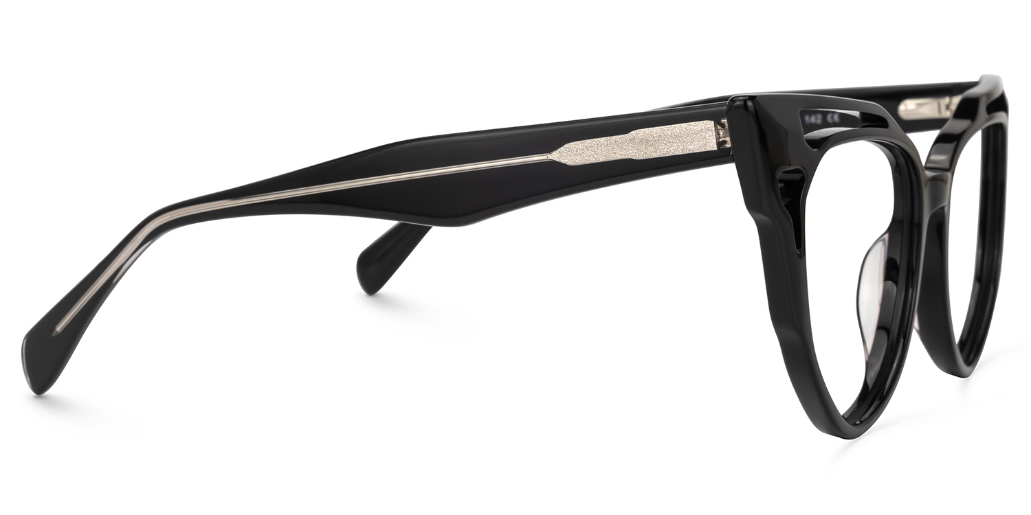 Adiari Cateye Black Glasses | ZEELOOL UK2