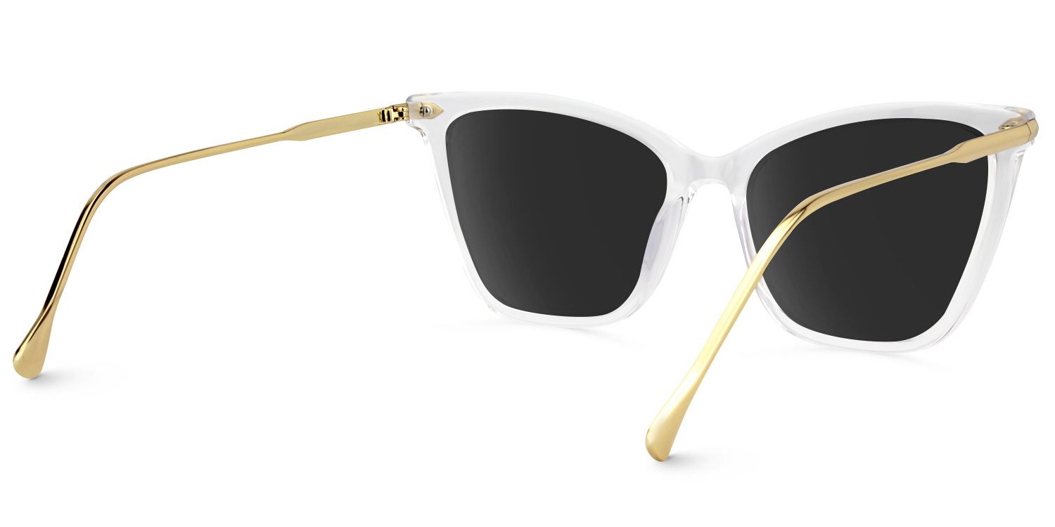 Hilary Butterfly Clear Full Rim Sunglasses | ZEELOOL UK4