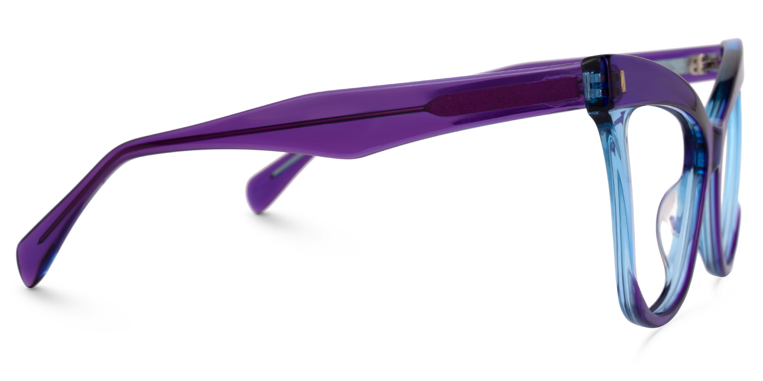 Silke Cateye Purple Glasses | ZEELOOL UK2