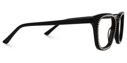 Ziva Square Black Glasses2