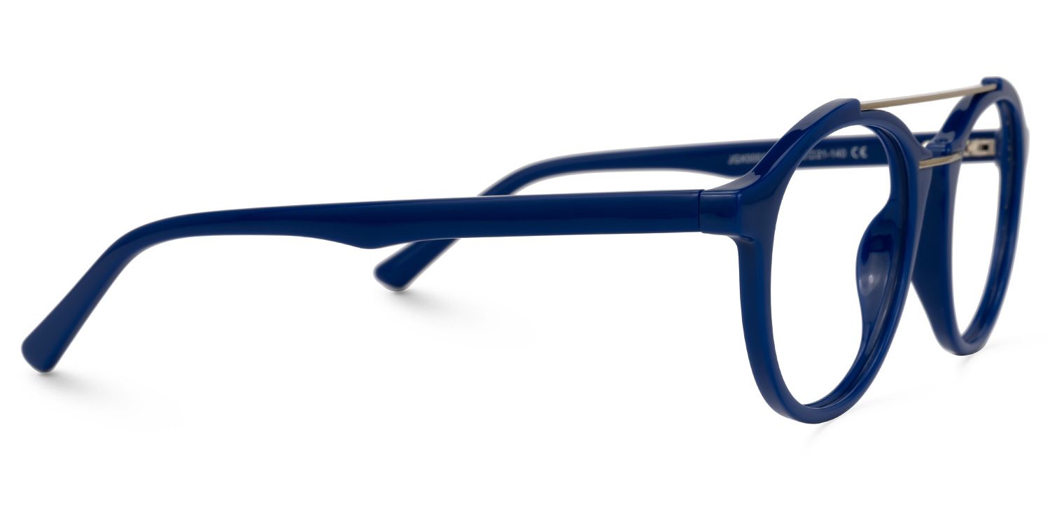 Lee Round Blue Glasses | ZEELOOL UK2