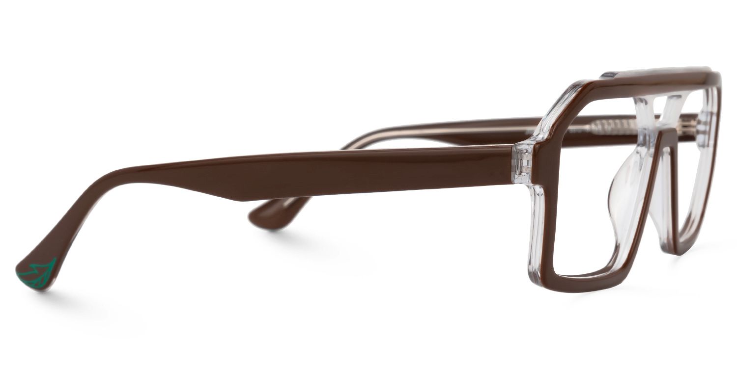 Samira Aviator Chocolate Glasses | ZEELOOL UK2