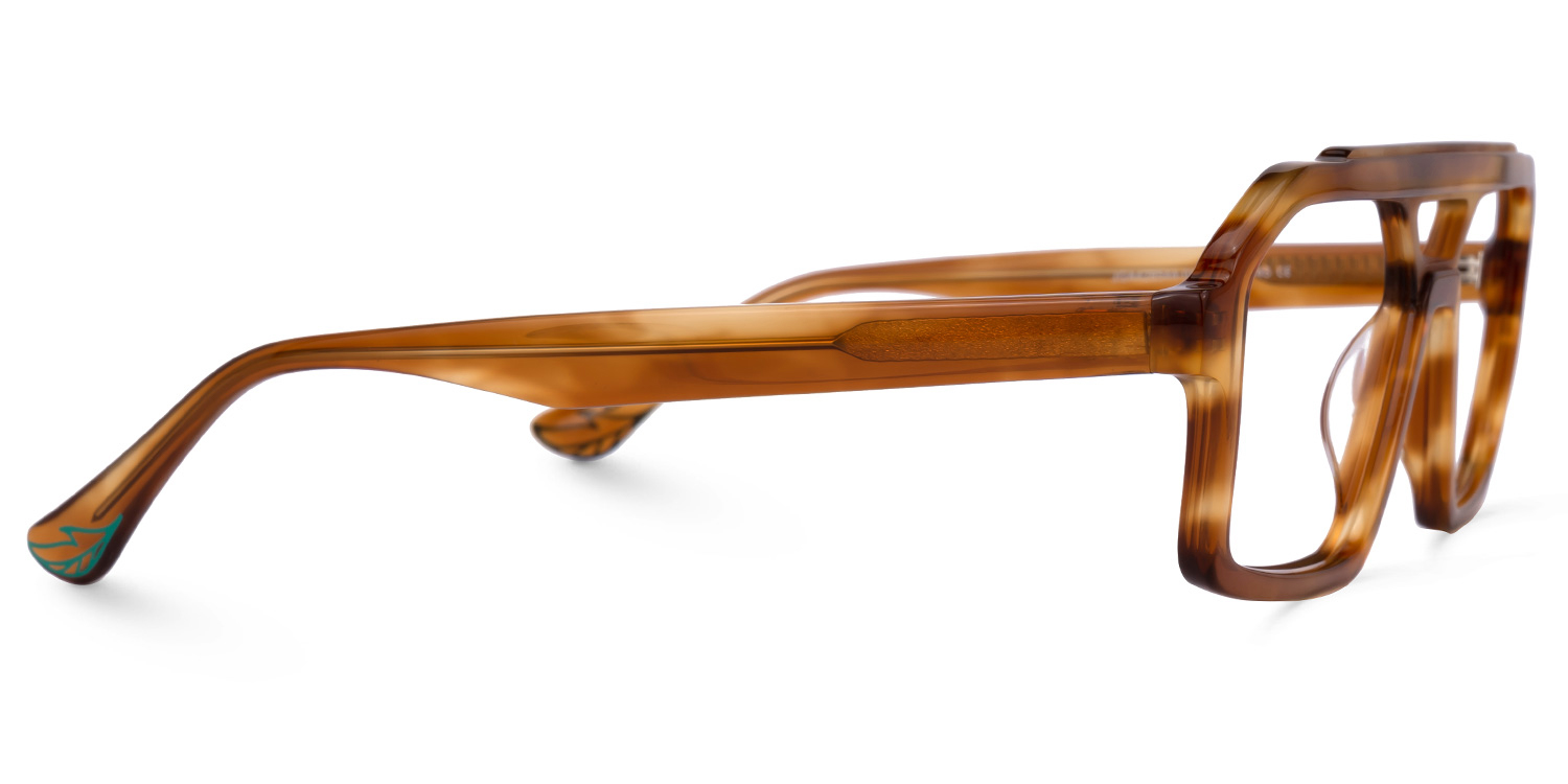 Samira Aviator Brown Glasses | ZEELOOL UK2