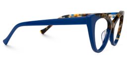 Maxine Cateye Blue Glasses2