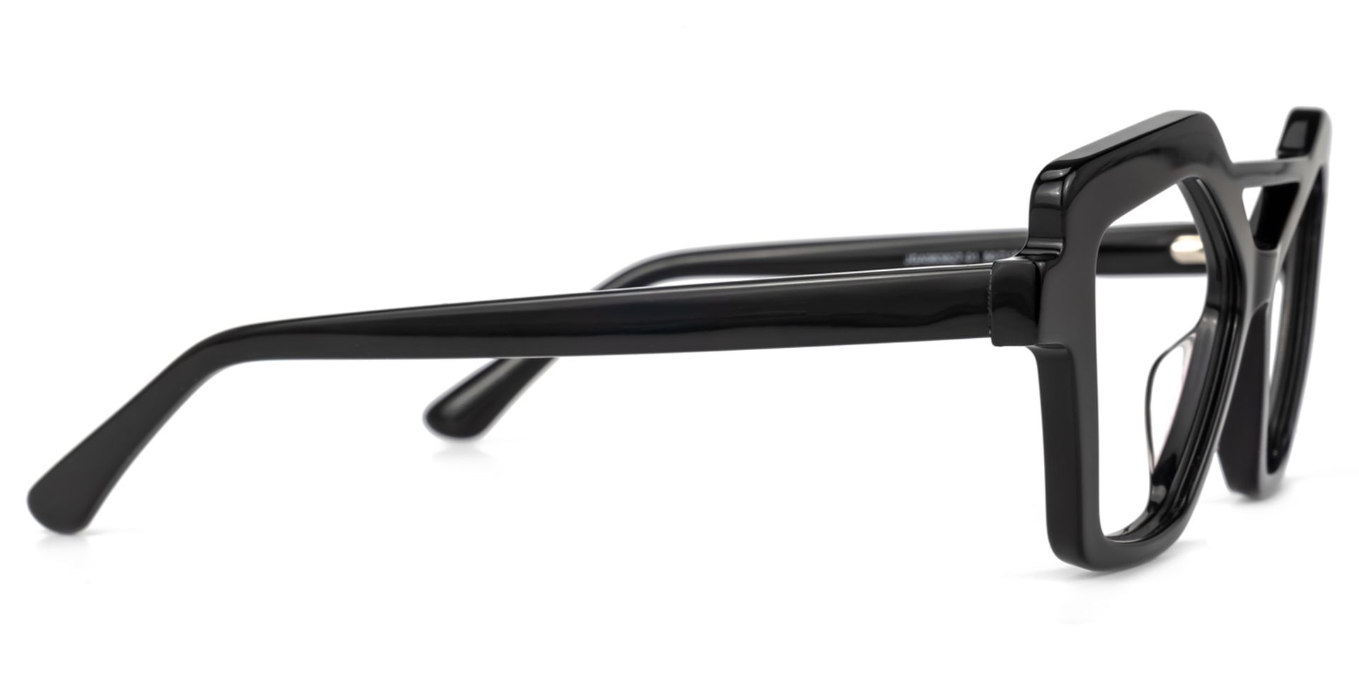 Keawna Geometric Black Glasses | ZEELOOL UK2