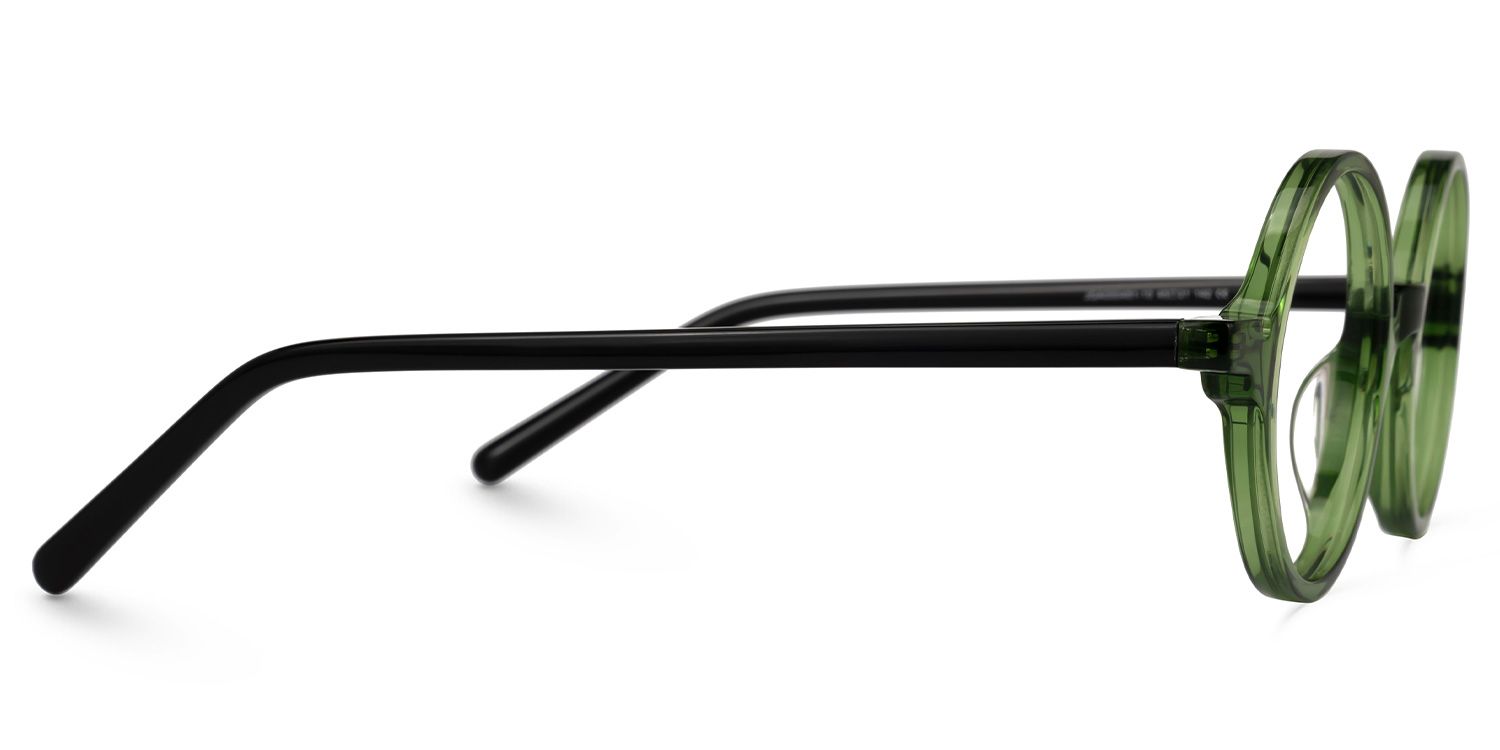 Otto Round Green Glasses | ZEELOOL UK2