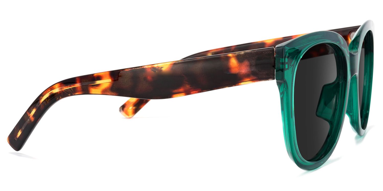 Harrell Square Dark-Green Sunglasses | ZEELOOL UK3