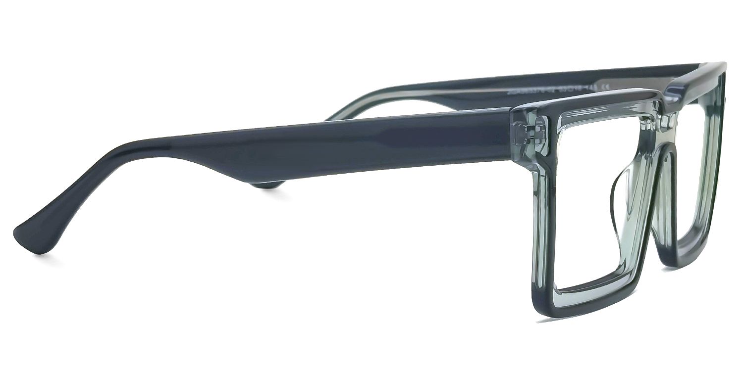 Milian Green Square Eyeglasses with Cryberpunk Frame2