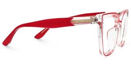 Mirta Square Red Glasses2