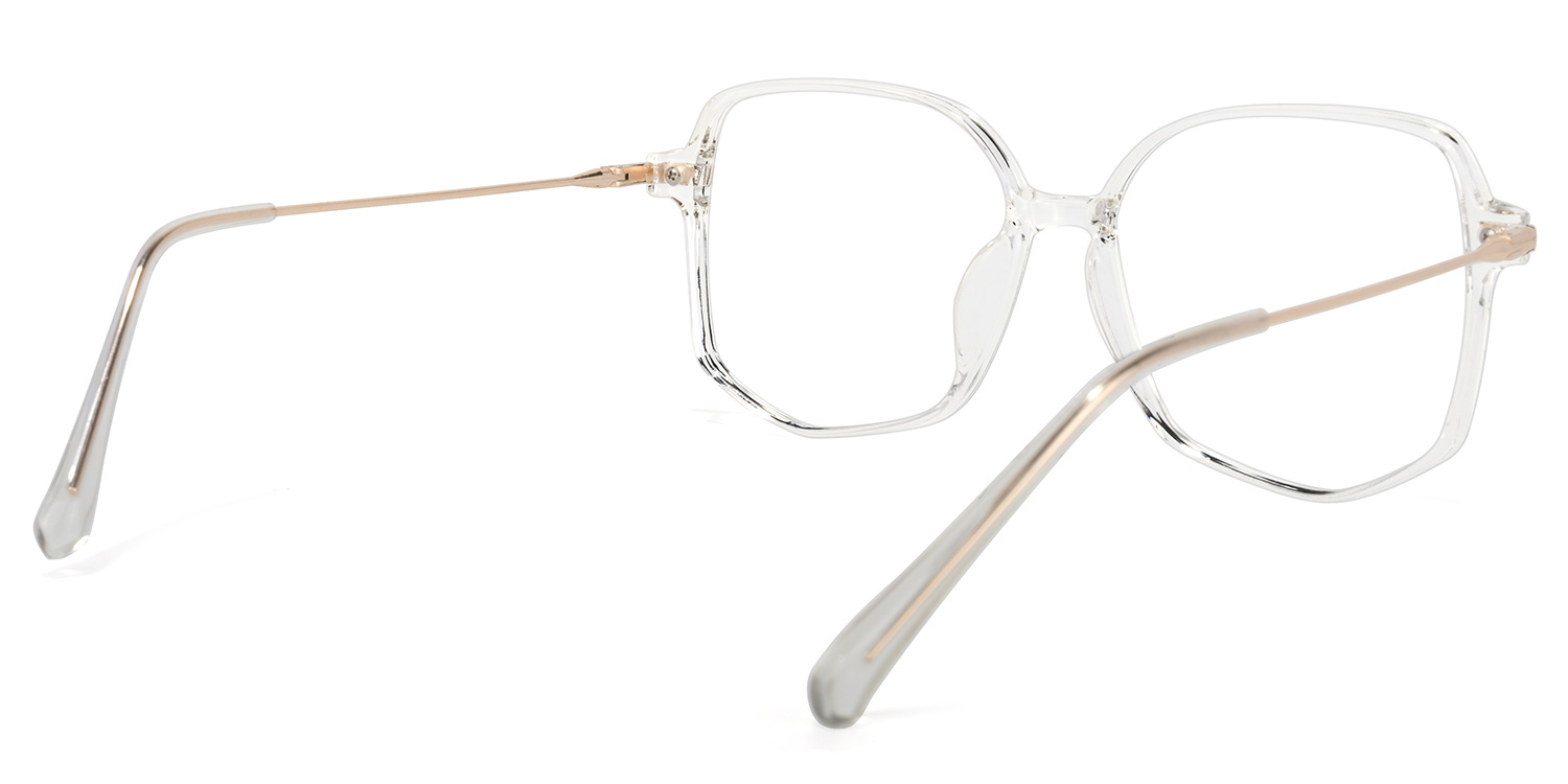 Payton Geometric Crystal Eyeglasses | ZEELOOL UK4