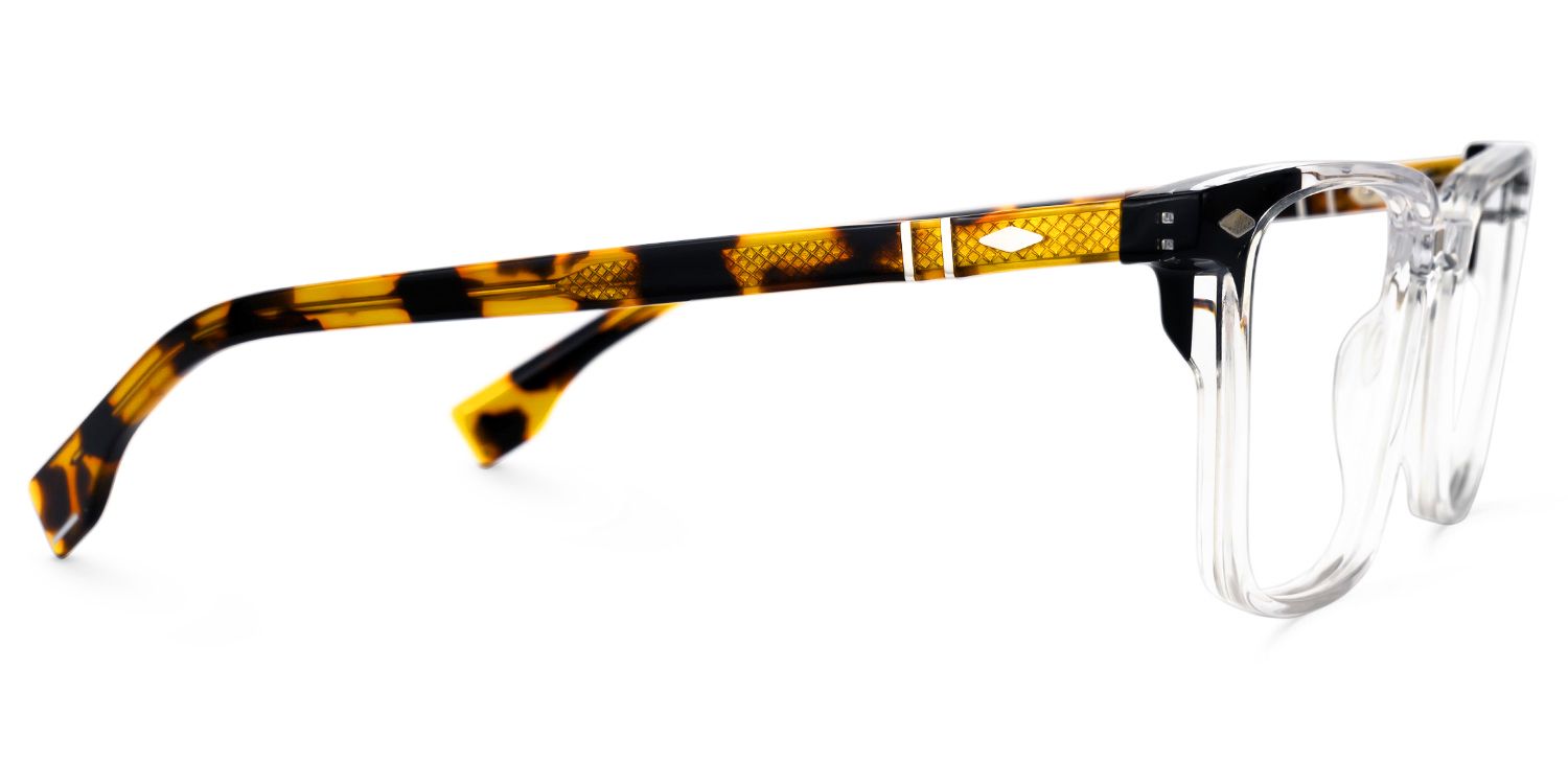 Davila Rectangle Clear Glasses | ZEELOOL UK2