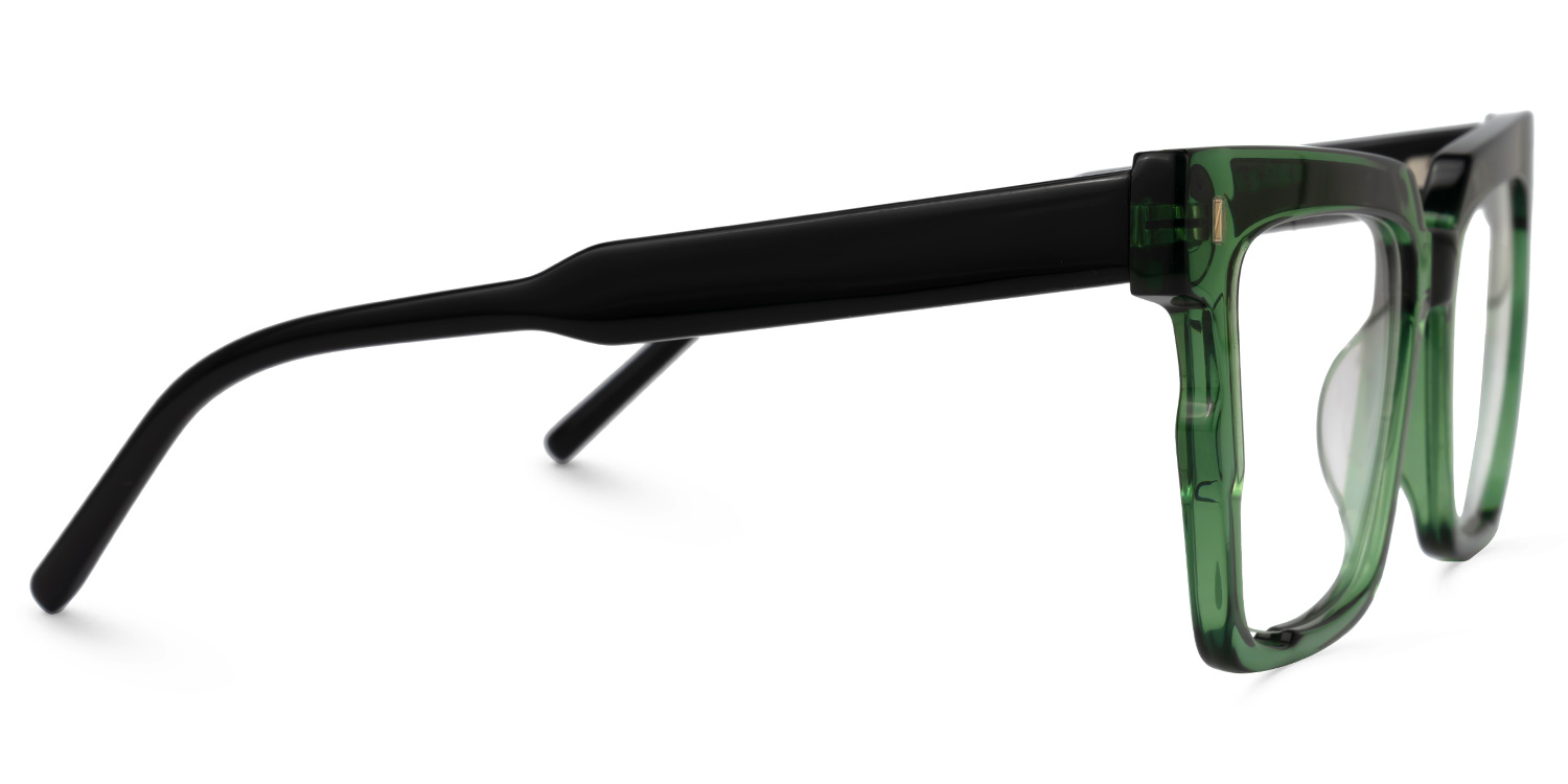 Mariily Square Green Glasses | ZEELOOL UK2