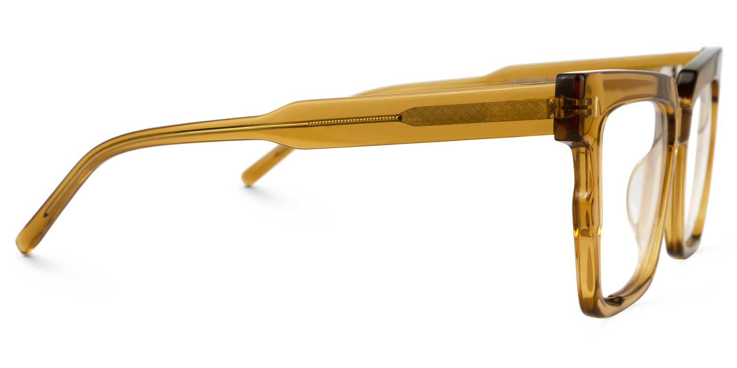 Mariily Square Brown Glasses | ZEELOOL UK2