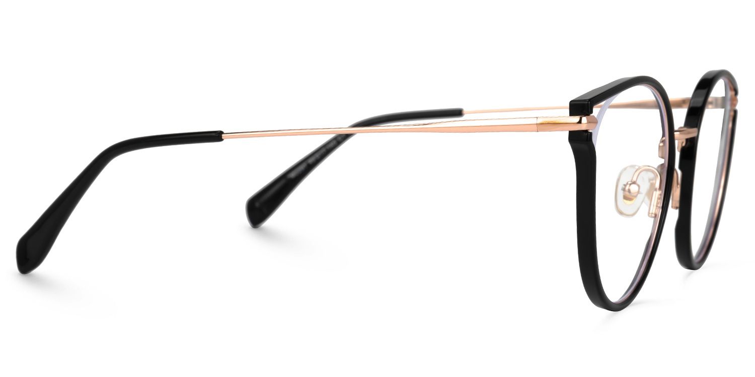 Latifa Cateye Black Glasses | ZEELOOL UK2