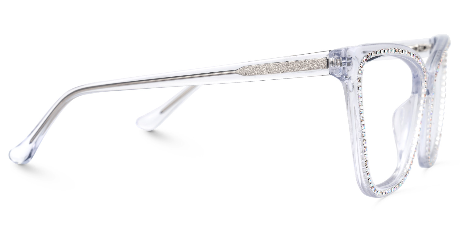 Goswami Square Crystal Eyeglasses with Diamonds2