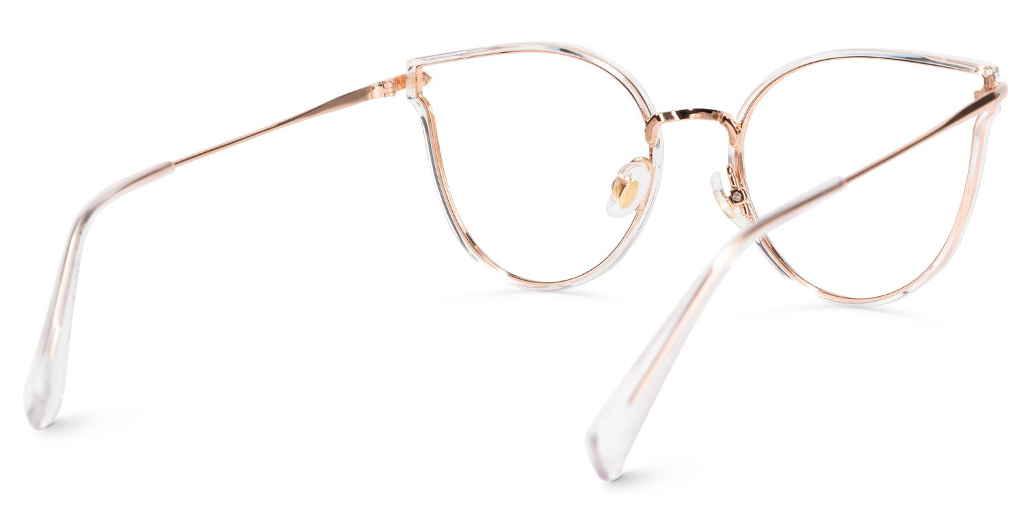 Latifa Cateye Clear Glasses | ZEELOOL UK3