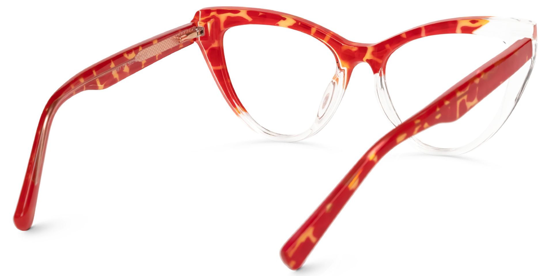 Minns Cateye Red-Clear Glasses | ZEELOOL UK3