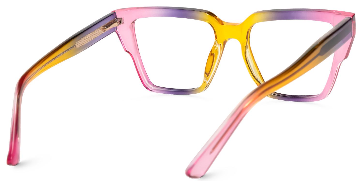 Hemazro Square Pink Glasses | ZEELOOL UK3