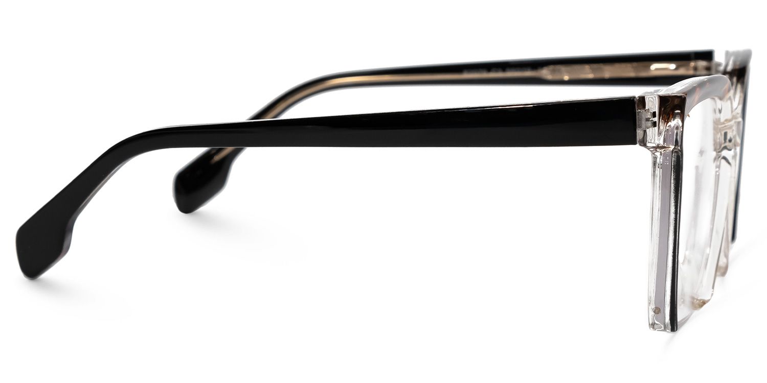 Misty Square Black Glasses | ZEELOOL UK2