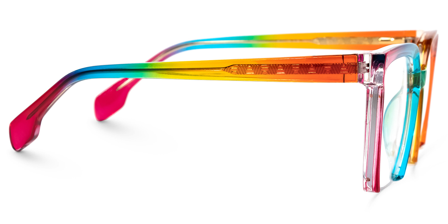 Misty Square Colorful Glasses | ZEELOOL UK2