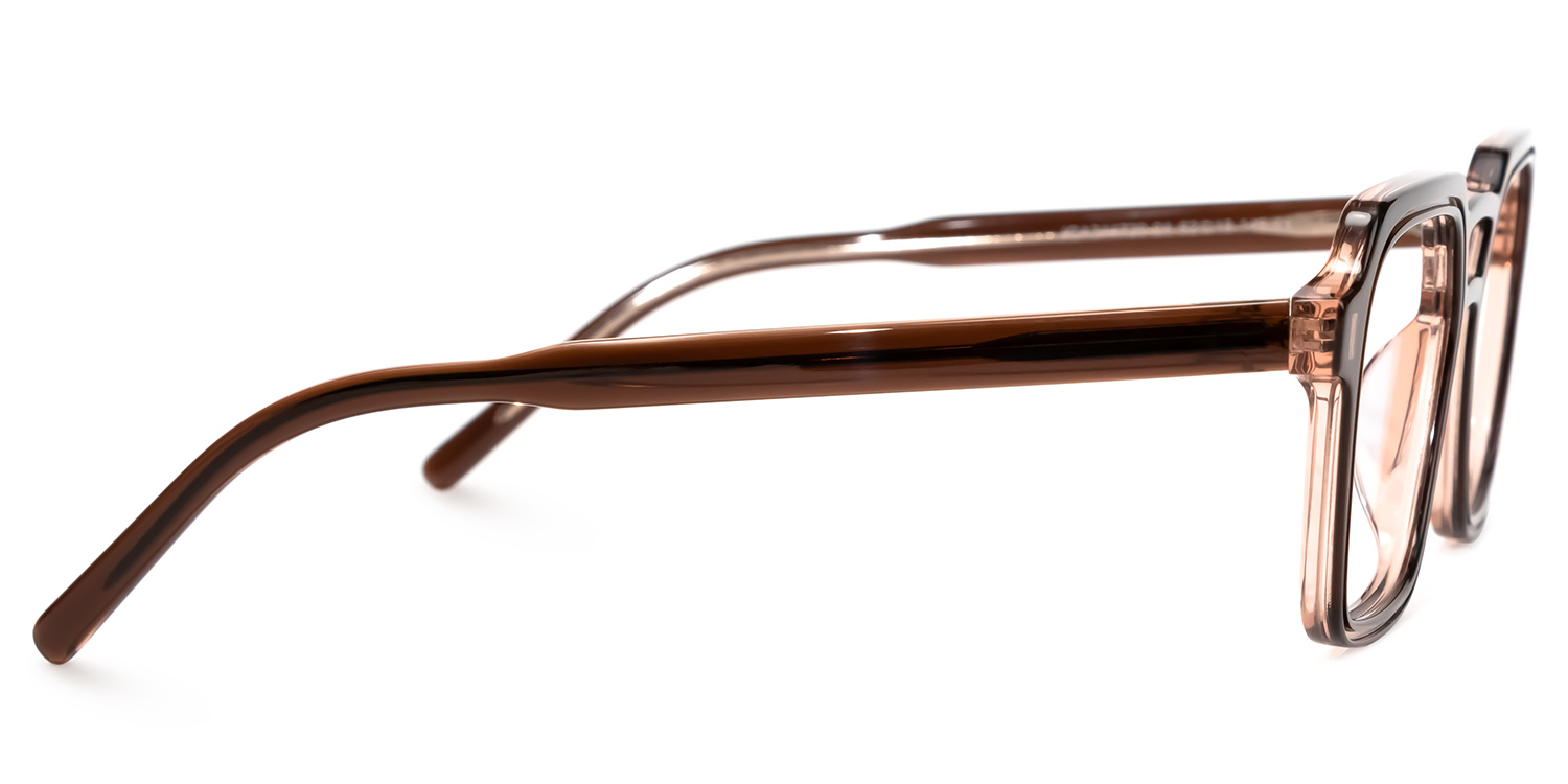 Beasley Square Brown Glasses | ZEELOOL UK2