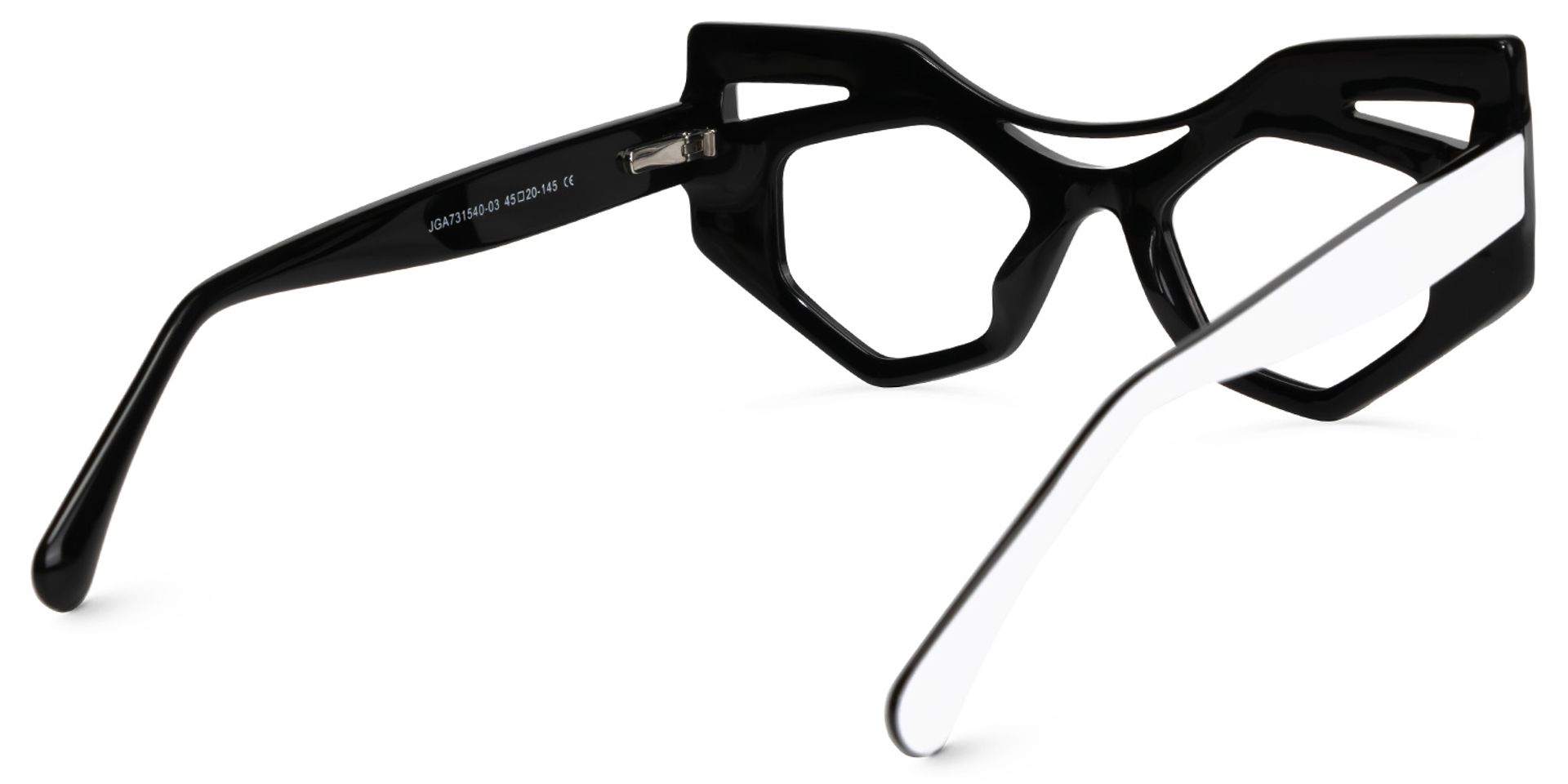 Mondal Geometric White Glasses | ZEELOOL UK3