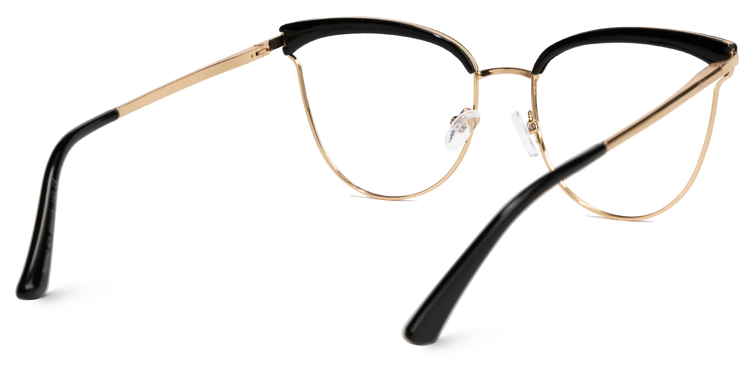 Lawrence Cateye Black Glasses | ZEELOOL UK3