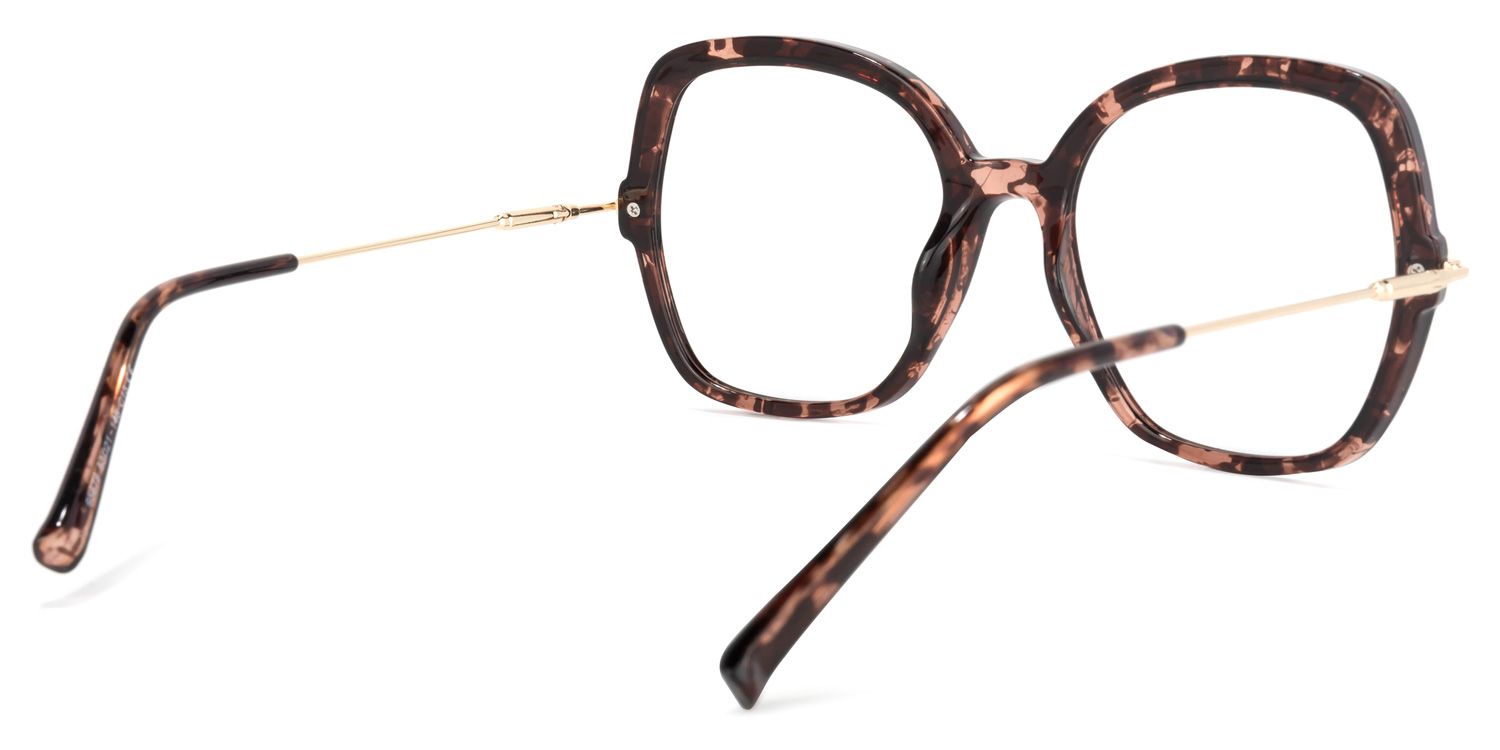 Quinn Square Red-Tortoise Glasses | ZEELOOL UK4