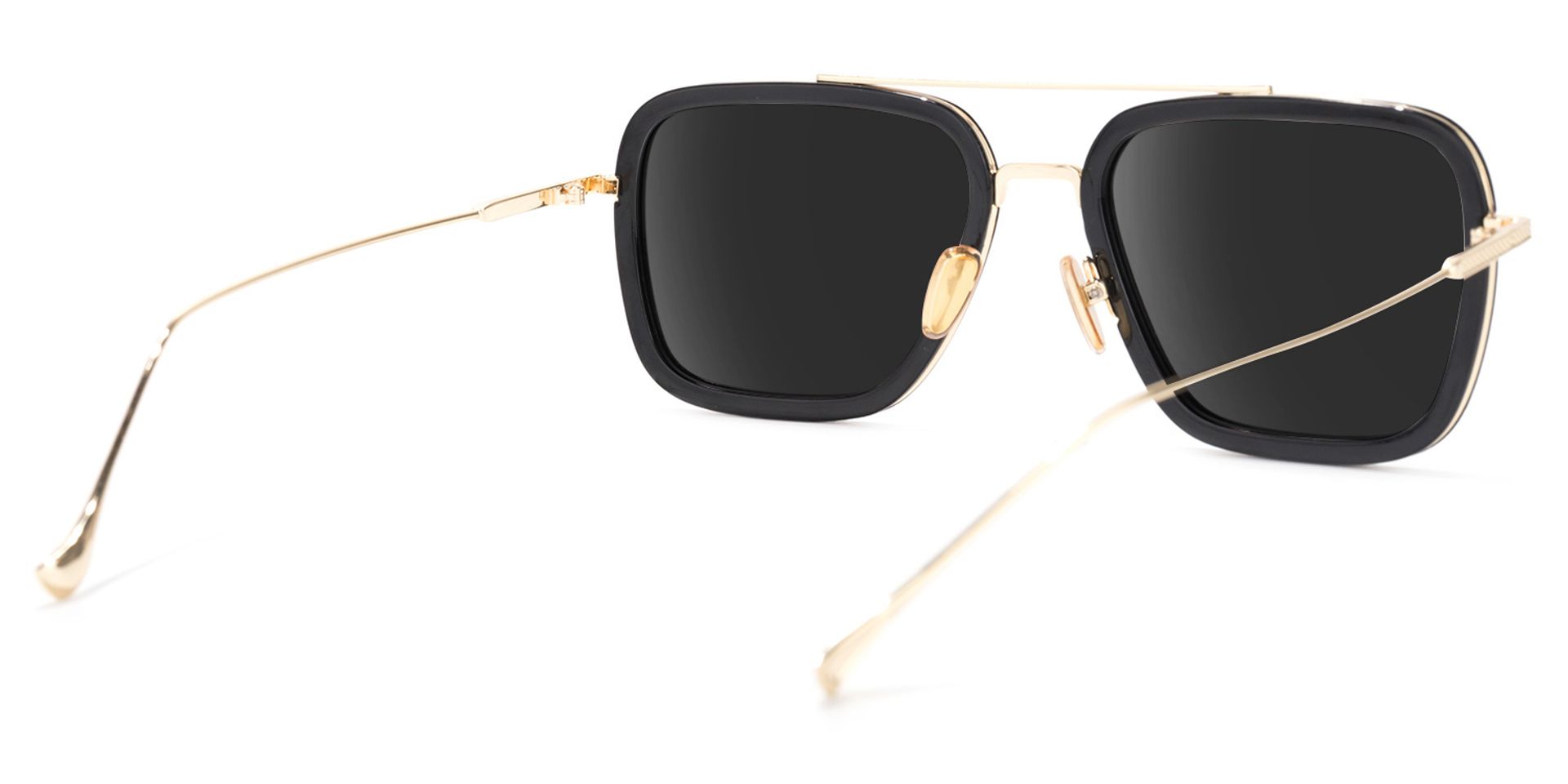 Gifford Aviator Black-Gold Sunglasses | ZEELOOL UK4