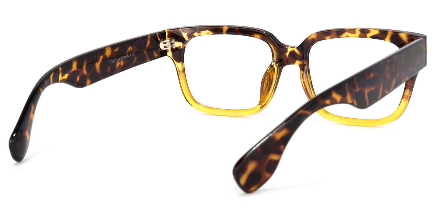Colin Rectangle Tortoise Glasses | ZEELOOL UK4