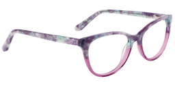 Edith Cateye Purple Pattern Glasses3