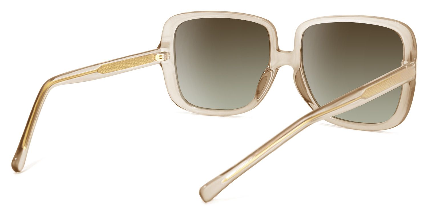 Raymond Square Beige Sunglasses | ZEELOOL UK4