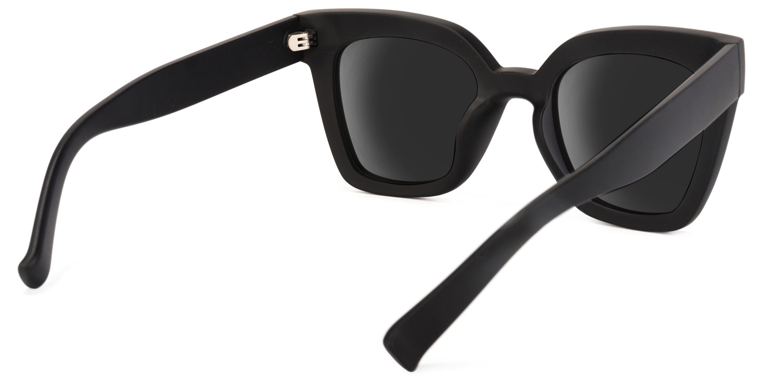 Malcolm Black Sunglasses with Square Frames | ZEELOOL UK3