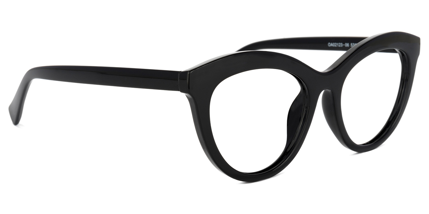 Fairy Cateye Black Glasses2