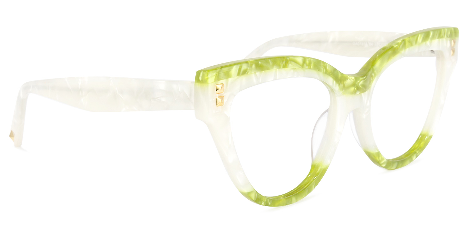 Cascata Cateye Green Glasses | ZEELOOL UK2