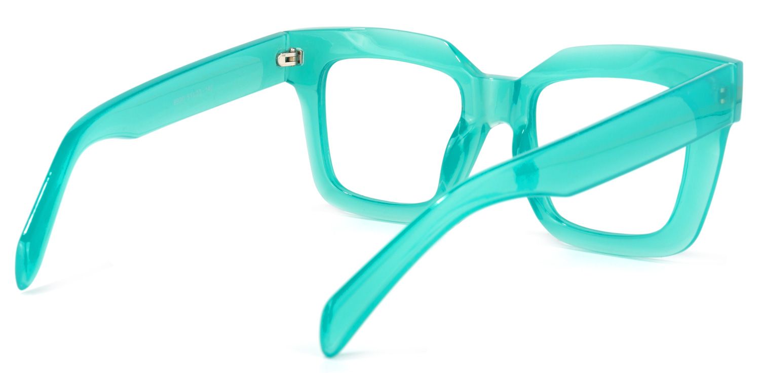 Trinity Square Green Glasses | ZEELOOL UK4