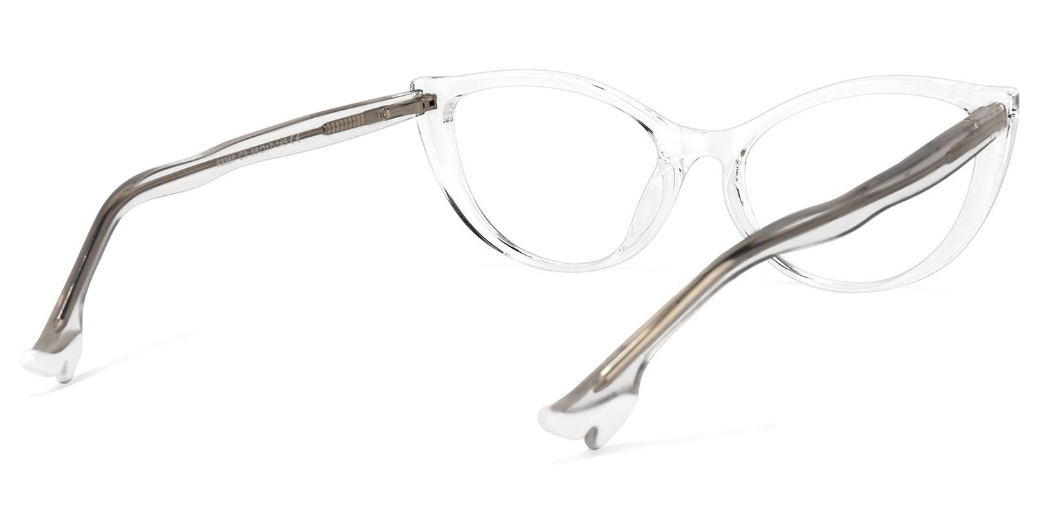 Theodore Cateye Clear Glasses | ZEELOOL UK4