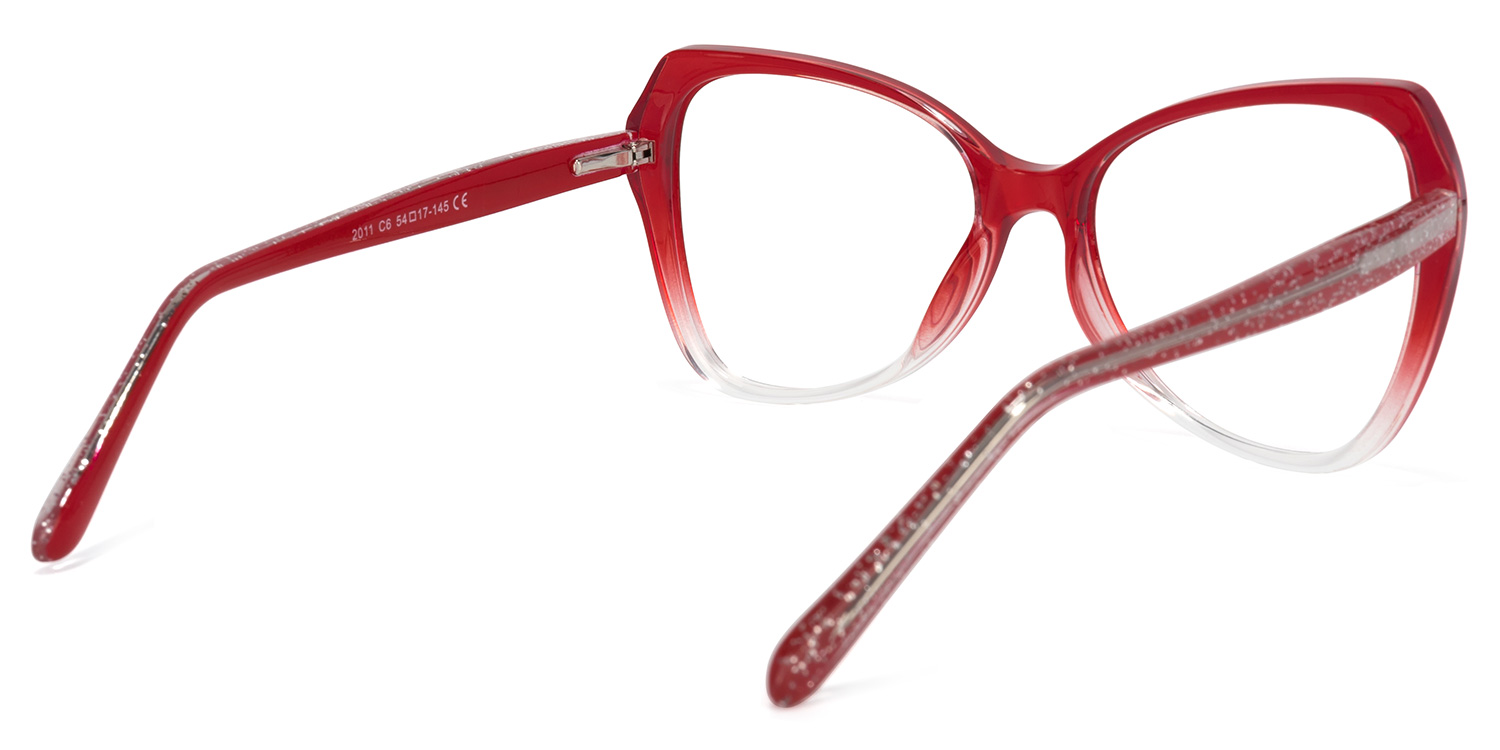 Eleanora Butterfly Red Glasses | ZEELOOL UK3