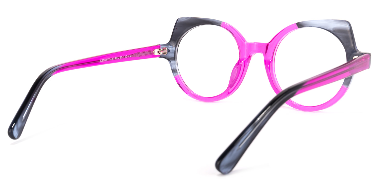Gilbert Cateye Purple Glasses4