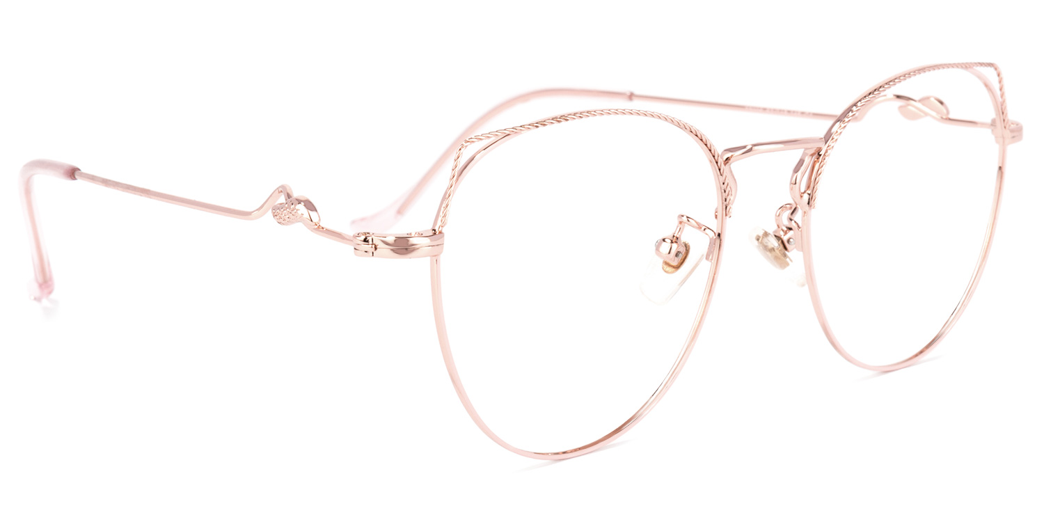 Willis Cateye Pink Glasses | ZEELOOL UK2