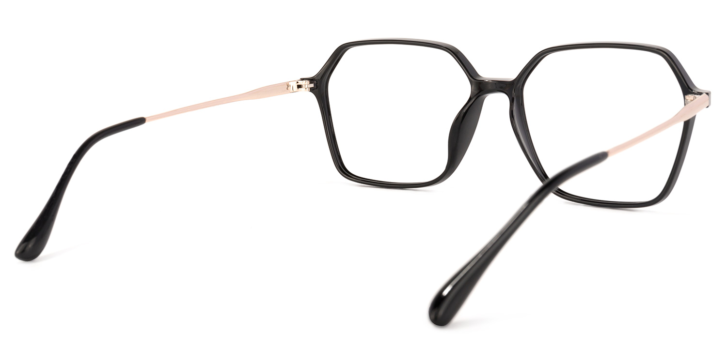 Wisdom Geometric Black Glasses | ZEELOOL UK4