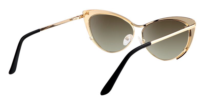 Ellen Cateye Gold Sunglasses | ZEELOOL UK4