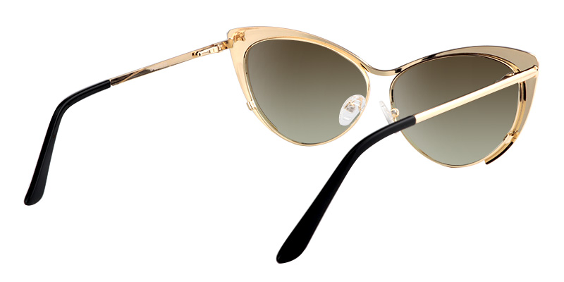 Ellen Cateye Gold Sunglasses4