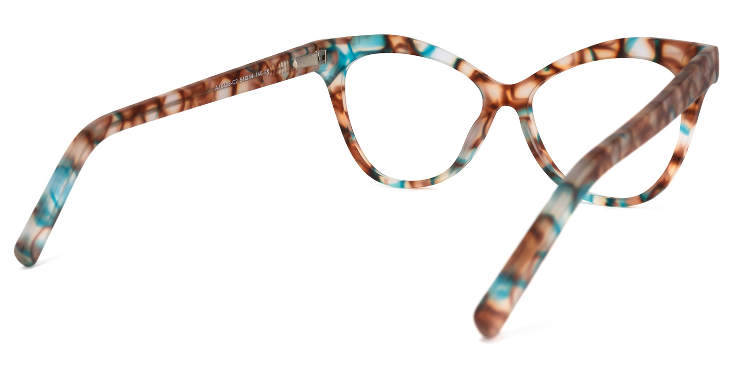 Eschwege Cateye Green-Floral Glasses | ZEELOOL UK4